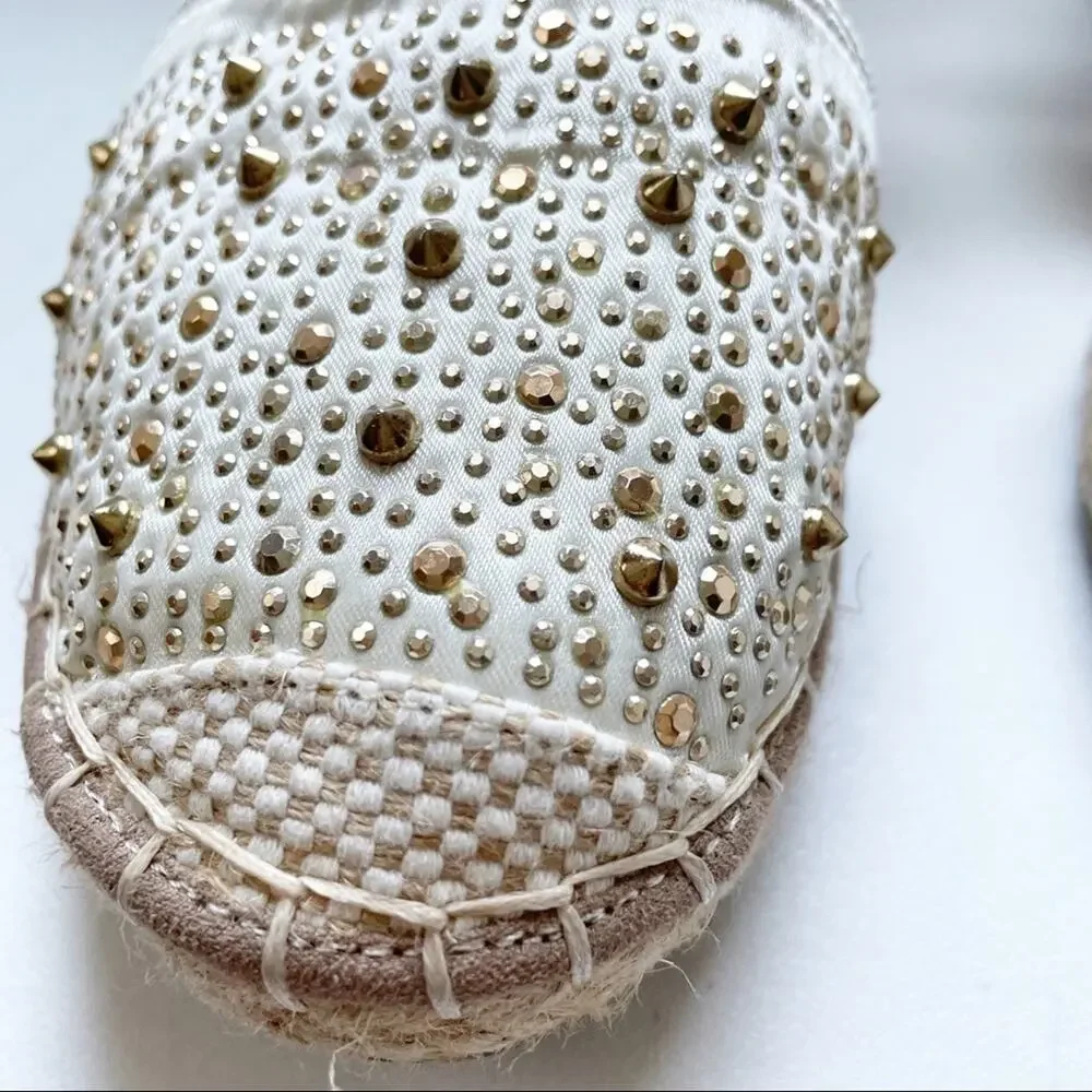 Laura Biagiotti Embellished Slingback Espadrilles